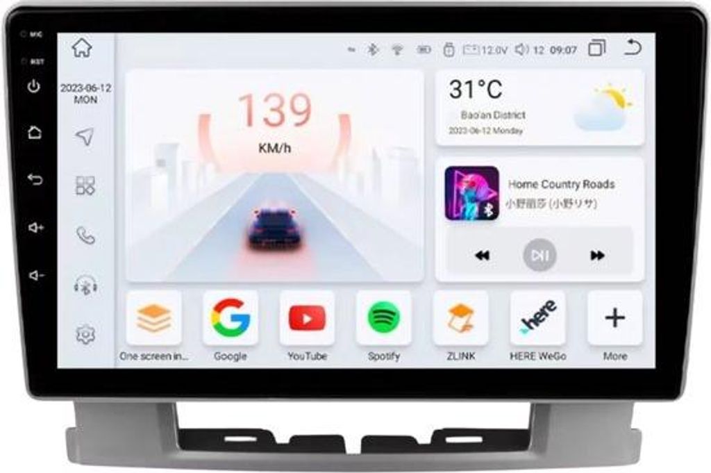 Autoradio mit Bluetooth und CarPlay für Opel Astra J (2009–2017) – Kompatibel mit Apple und Android – Stereoanlage mit Navigationssystem –...