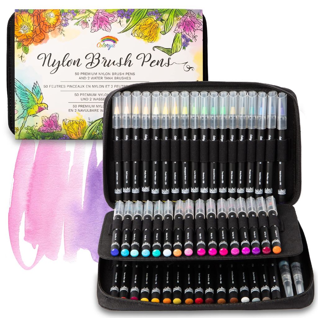 Brush Pen Set - 50er Pinselstifte Set von