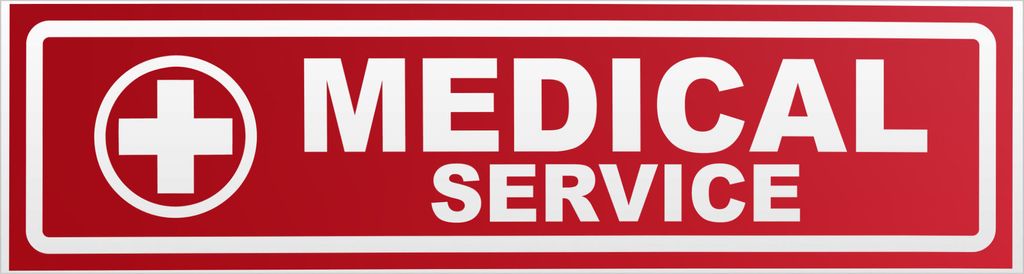 Kiwistar Medical Service Kreuz invertiert Magnetschild Schild magnetisch - 45cm Rot - reflektierend - Magnetfolie für Auto PKW Kfz