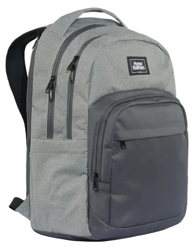 Sac à bandoulière Horsefeathers gris chiné durable et ajustable