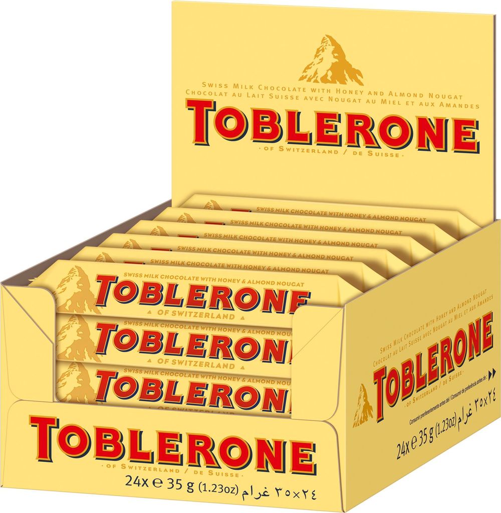 Toblerone Mleczna szwajcarska czekolada mleczna 35g 24 Zdjęcie produktu 