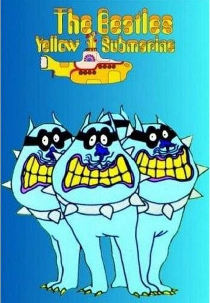 The Beatles - Postkarte "Yellow Submarine" RO9718 (Einheitsgröße) (Blau/Gelb)