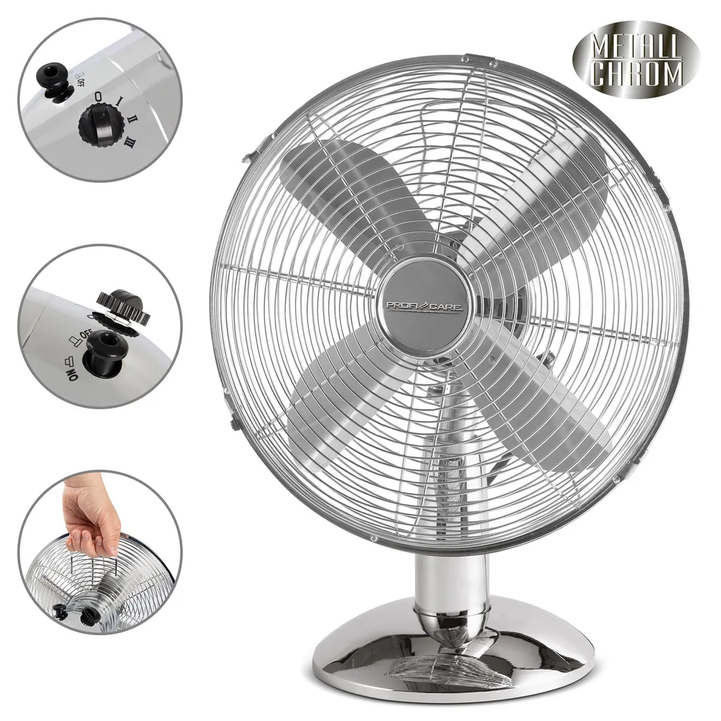 Ventilateur de table PC-VL 3062 M idéal pour rafraîchir bureau et chambre - 2