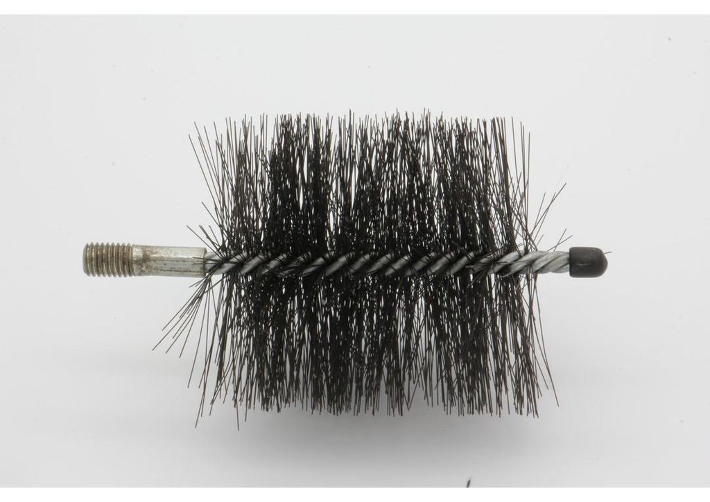 Rohrbürste rund - M12 - Ø 100 mm - 0,40mm - Stahl glatt