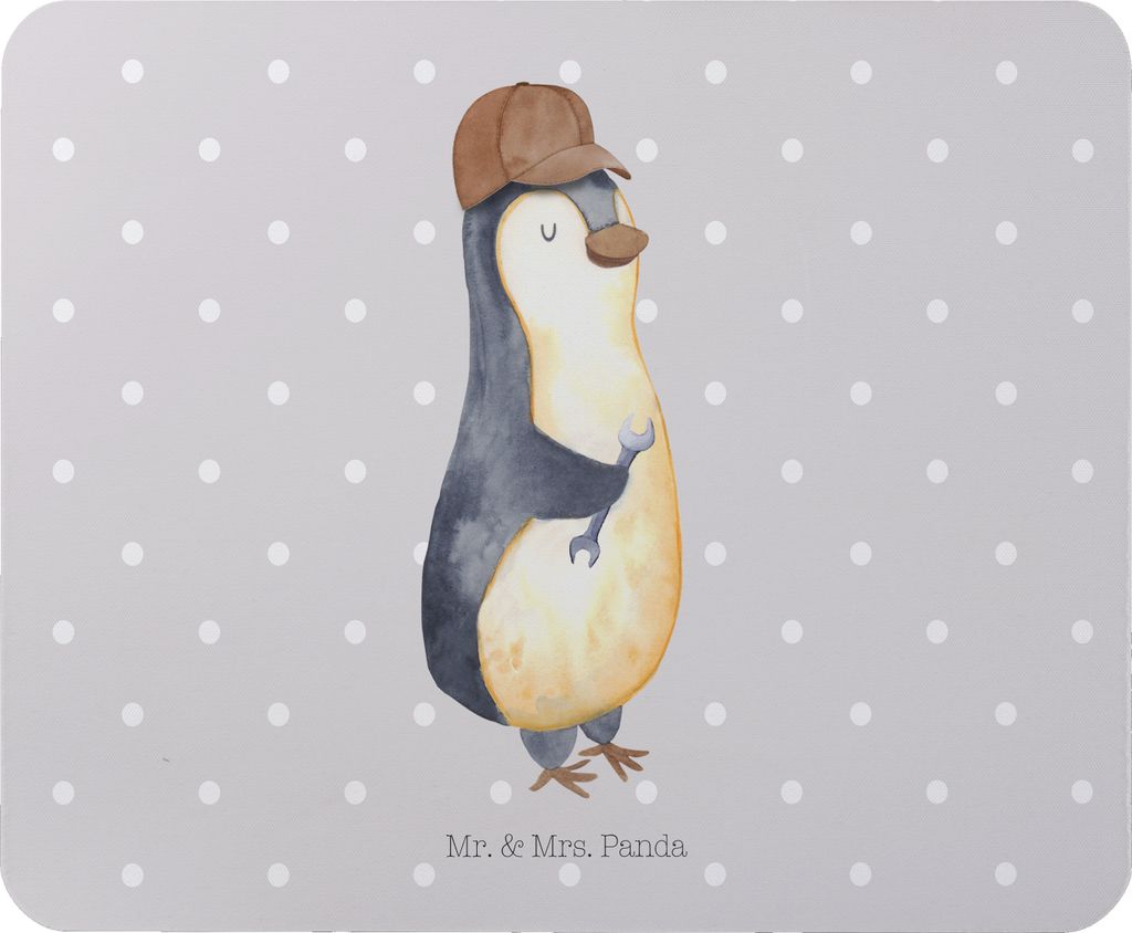Mr. & Mrs. Panda Mouse Pad Wenn Papa es nicht reparieren kann, sind wir am Arsch - Grau Pastell - Geschenk, Dad Bester Vater, Vatertag, pc mauspad,...