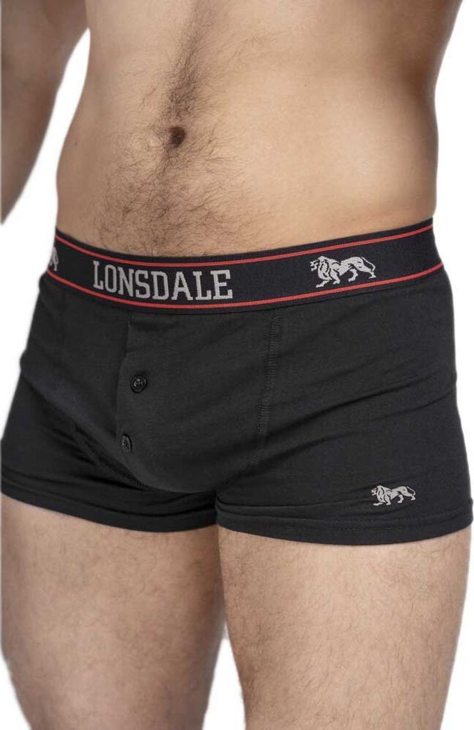 Boxer da uomo Confezione doppia OAKWORTH Nero XL Lonsdale Immagine del prodotto 