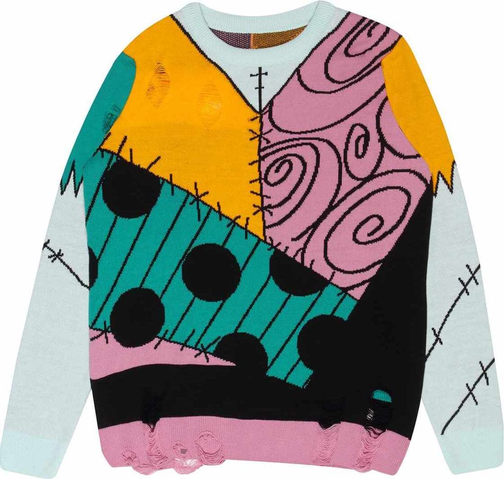 Nightmare Before Christmas - "Sally Outfit" Pullover für Herren/Damen Uni HE3004 (M) (Bunt)