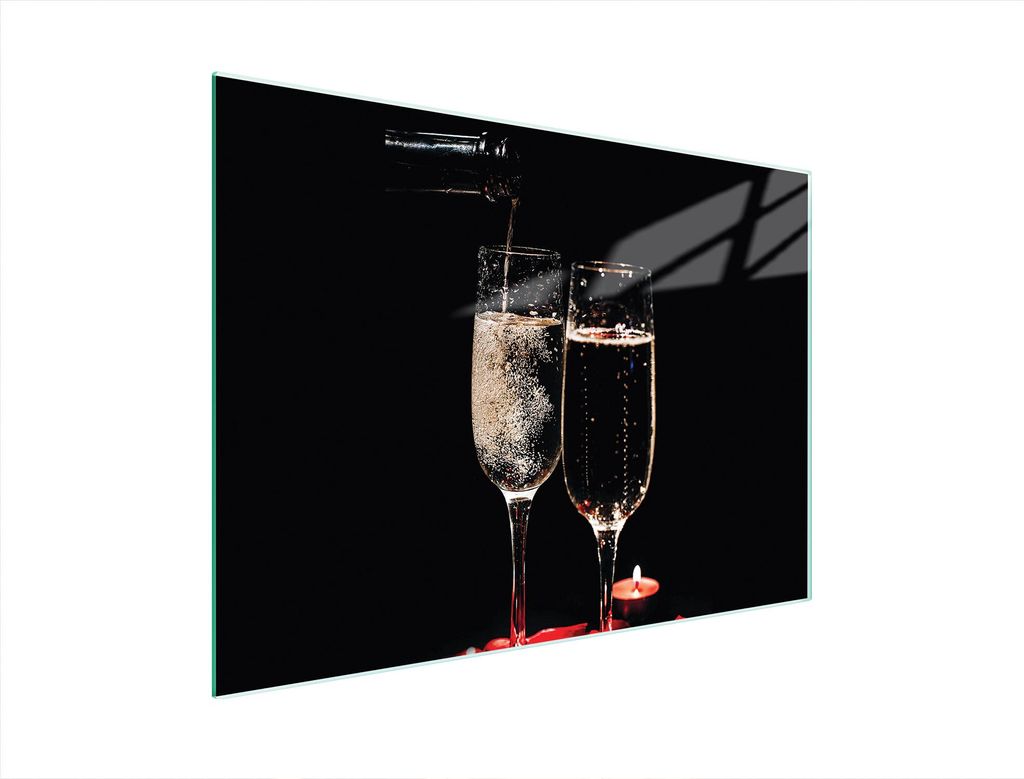 Glasschneidebrett 40x30 Wein