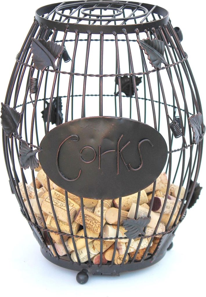 Korkensammler 100128 Korkeneimer 37 cm Korken Tischmülleimer Weinfass Fass