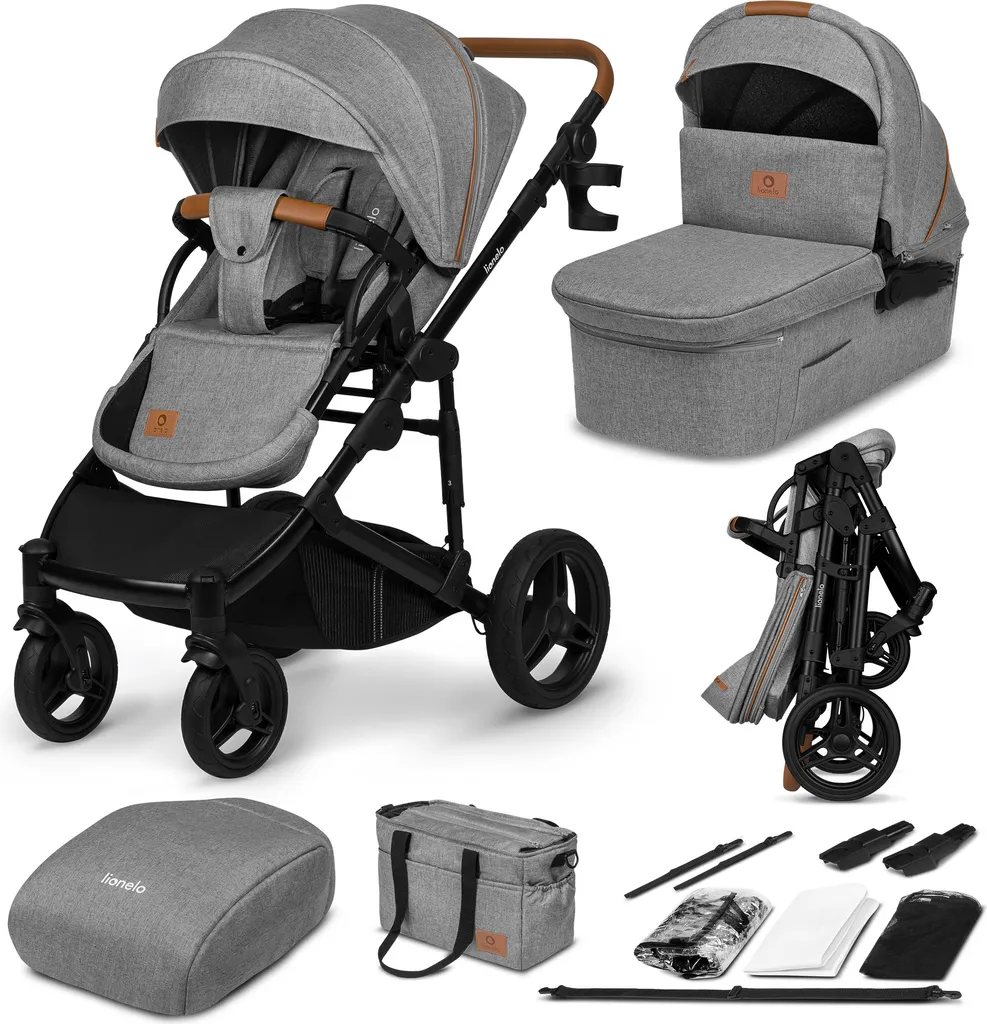 Poussette Lionelo Mari Tour : Aération 3D et Roues Off-road Tout Confort