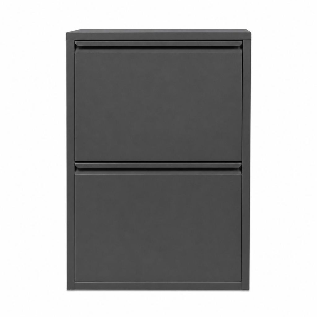 Alveon Schuhkipper Metall 2 Klappen schmal 51 x 15 x 75 cm Produktbild 