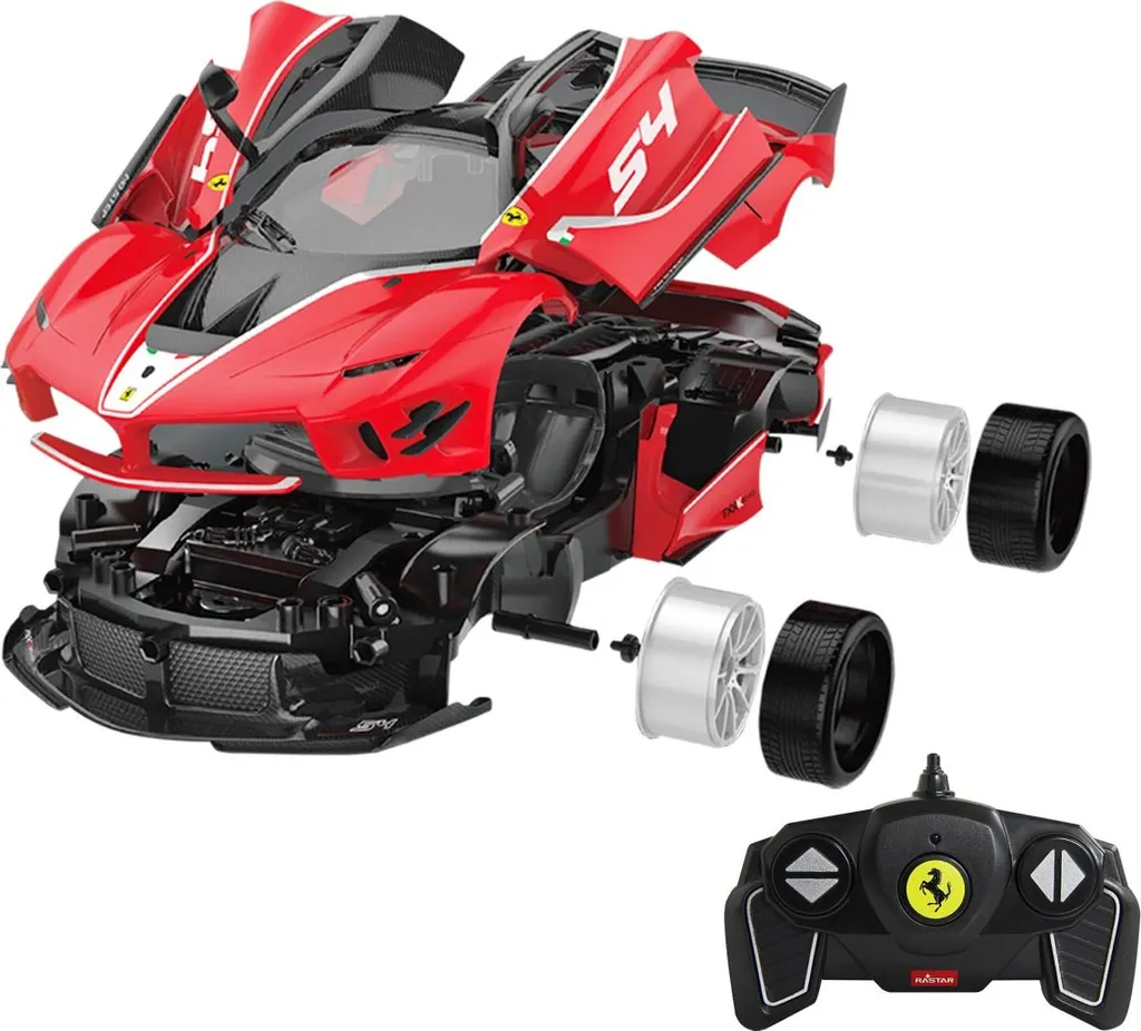 Pilotage Sans Interférence : Ferrari FXX K Evo 1:18 Rouge 2,4 GHz