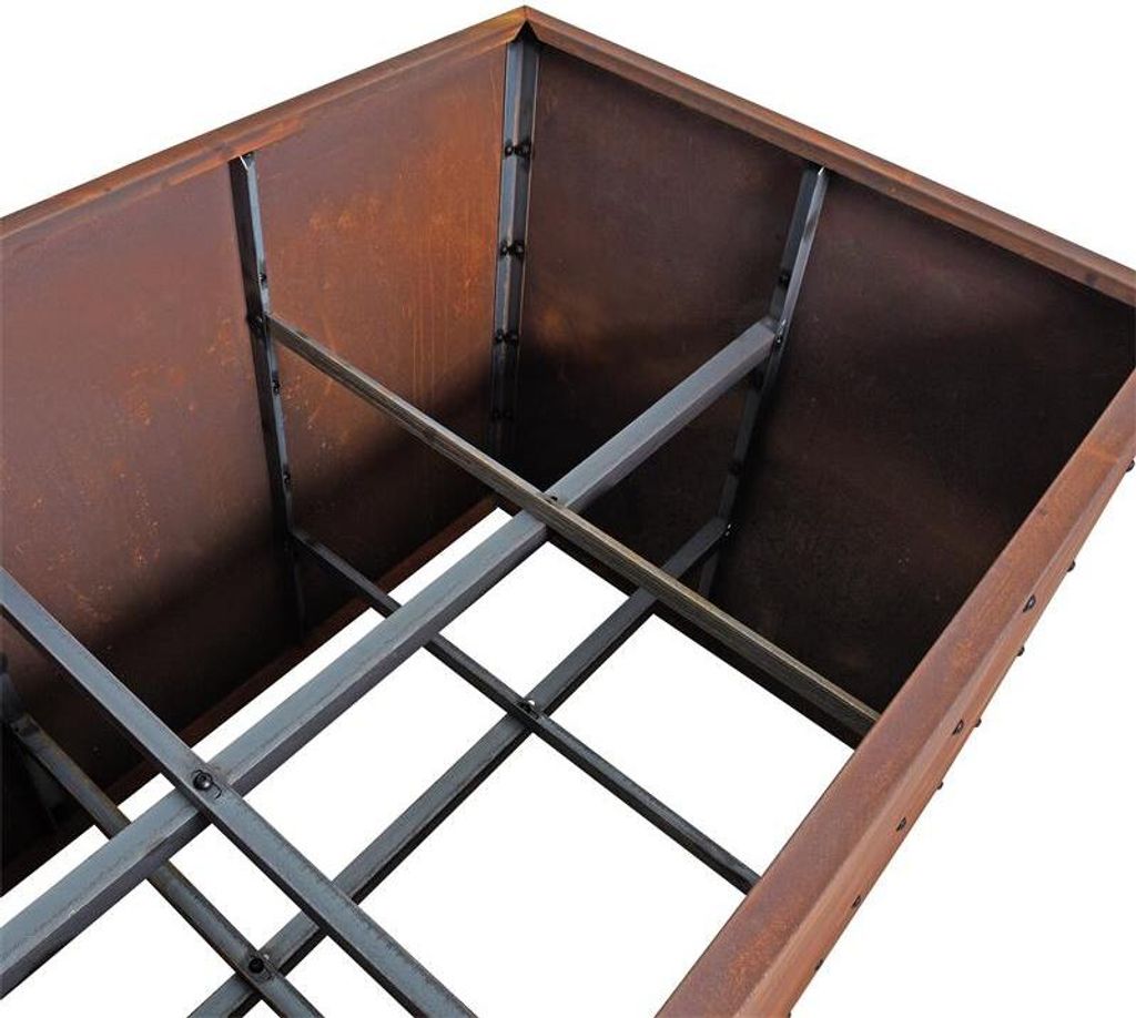 Hochbeet Pflanzbeet Edelrost 120x80x80 cm Pflanzkasten Produktbild 6