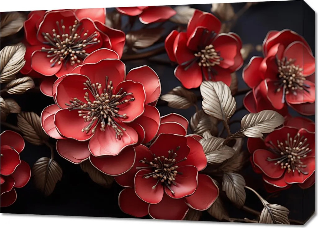 Image Histoire des fleurs 70x50 cm - Poster XXL haute qualité d'image