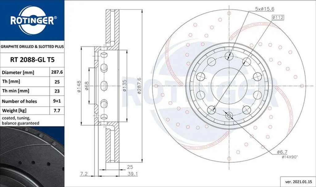 Disque de frein pour Audi A4 A6 et VW Passat 3B - Sécurité Totale