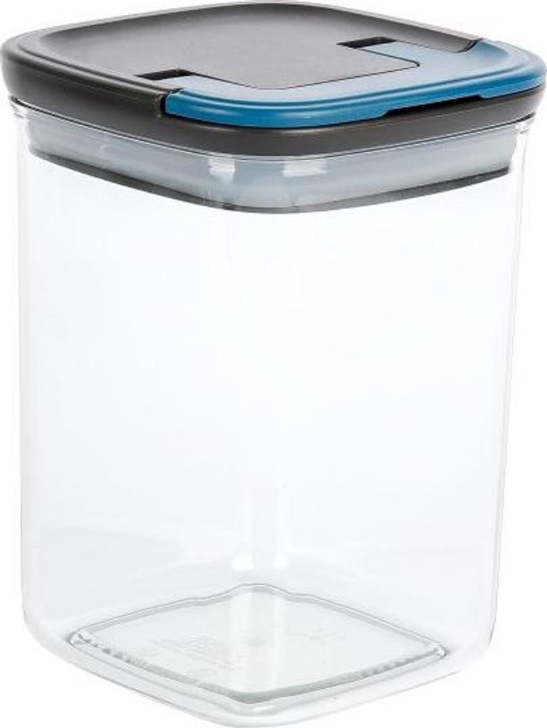 Vorratsdose AXENTIA M ca. 1,4 Liter 1 Stück Qudratisch Transparent | 1