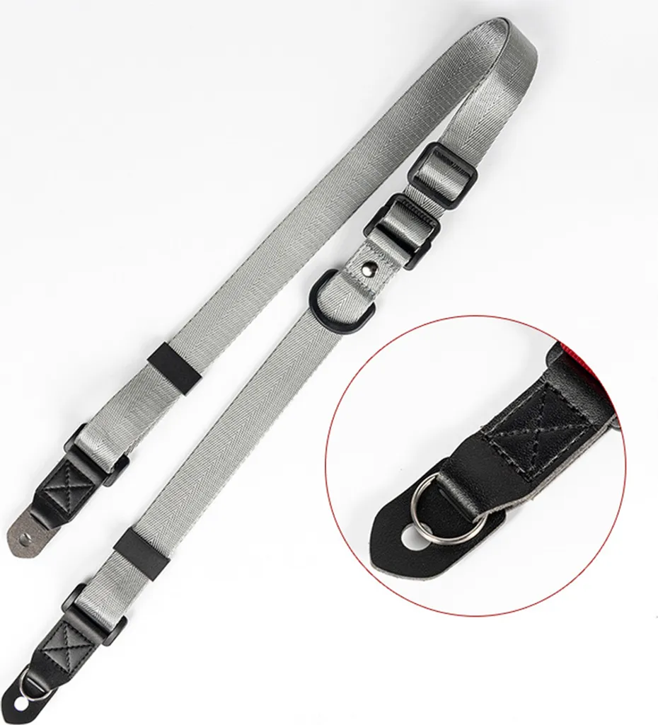 Tracolla Fotocamera Grigio Chiaro: Stile e Comfort per SLR