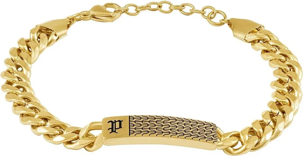 Cadeau Homme : Bracelet Police PEAGB0078102 Doré pour Look Branché