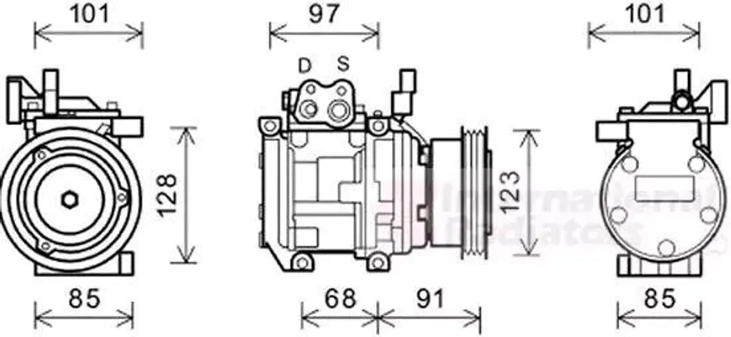 Compresseur clim adaptable Hyundai et KIA - VAN Wezel qualité origine