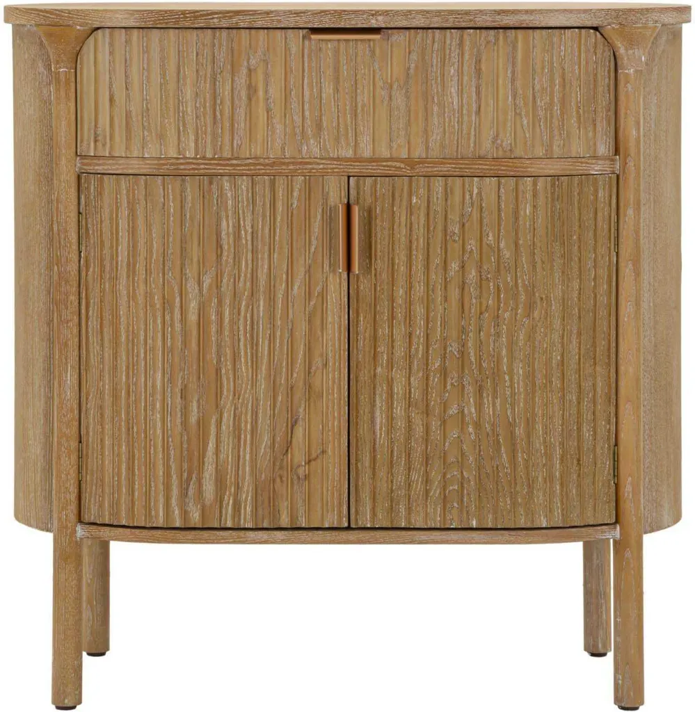 Commode 80,5 x 82 x 46 cm en Sapin et MDF Marron avec Pieds en Métal