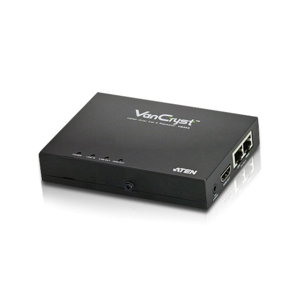 ATEN VB802, 1920 x 1080 Pixel, AV-Repeater, 60 m, Kabelgebunden, Schwarz