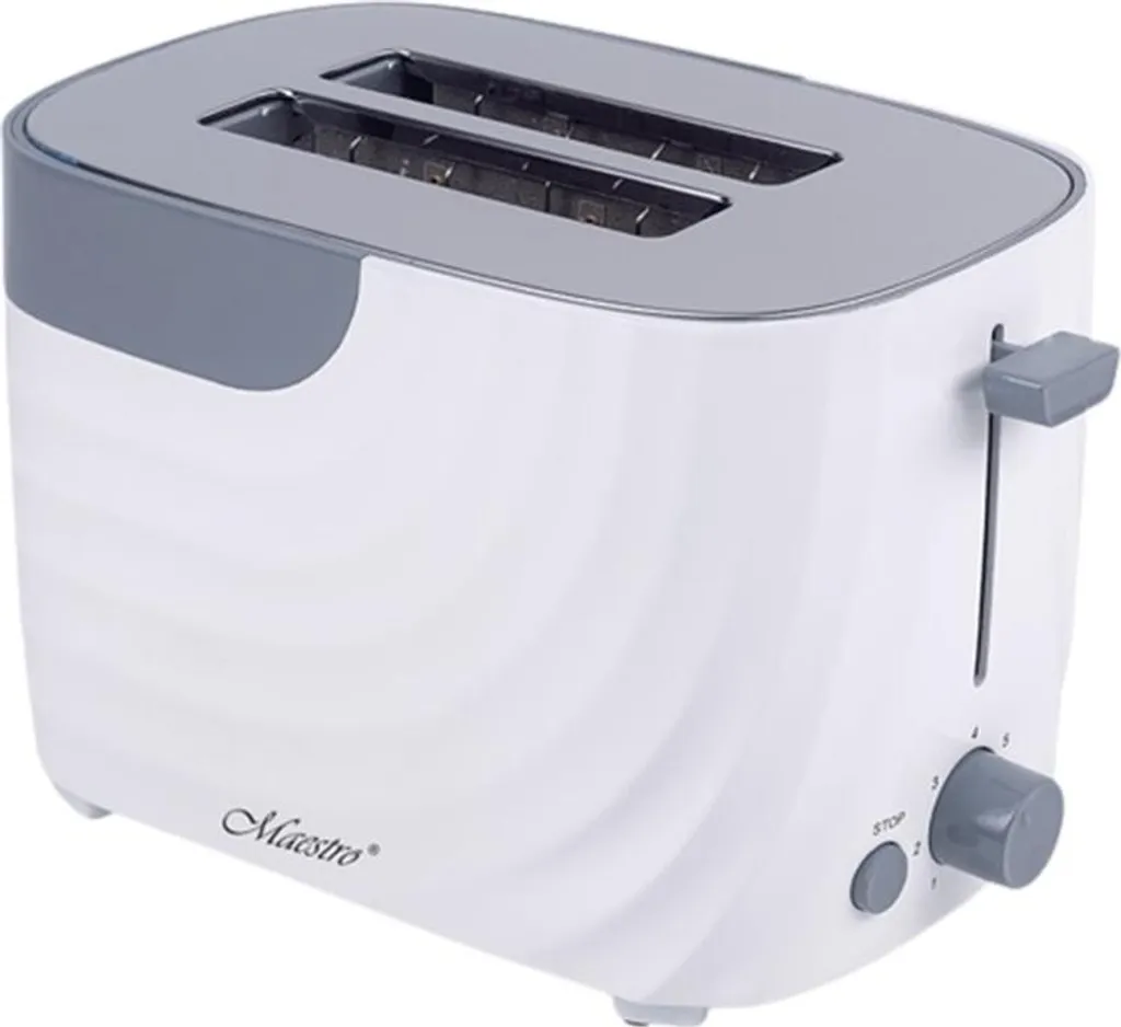 Grille-pain 2 Fentes Maestro MR706WHITE - Toaster Électrique Blanc 700W
