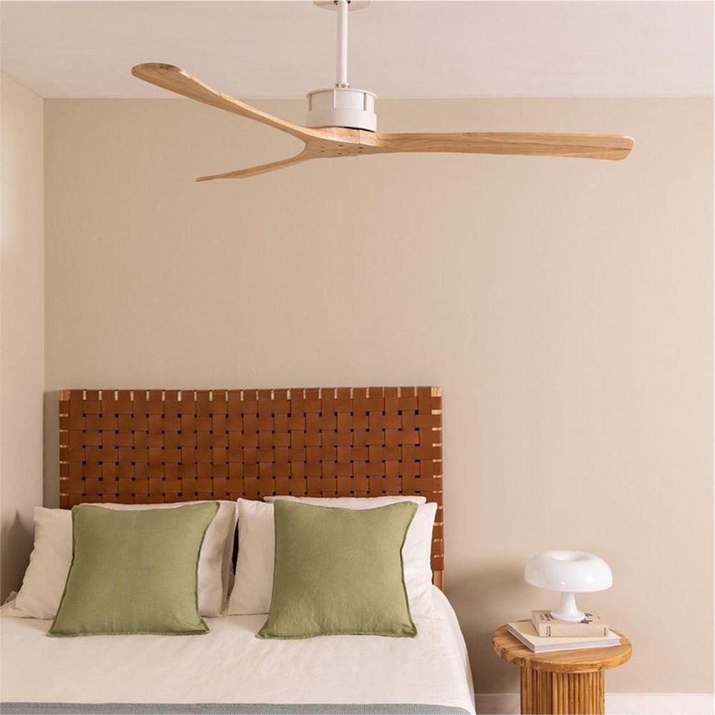WIND LARGE - Leiser Deckenventilator 40W Ø152 cm 100% Holz