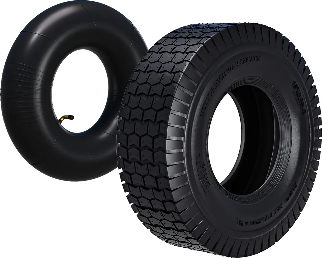 Pneu 4 PR robuste 16x6.50-8 charge 300 kg pour remorque et chariot jardin