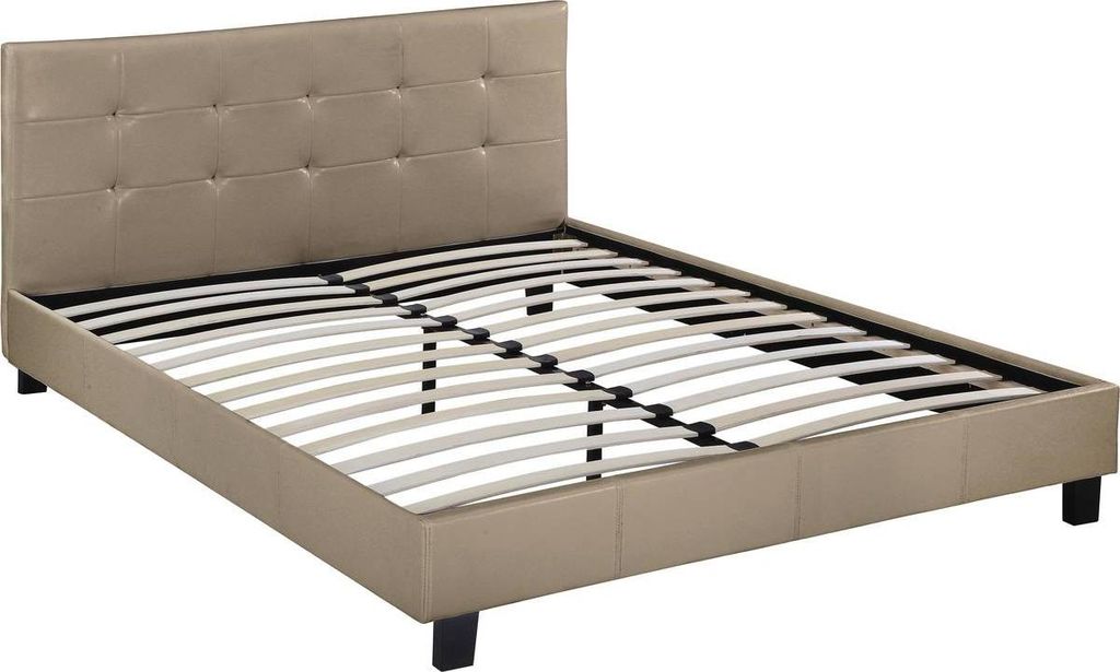 Doppelbett "Julia" - 160 x 200 - Taupe Produktbild 