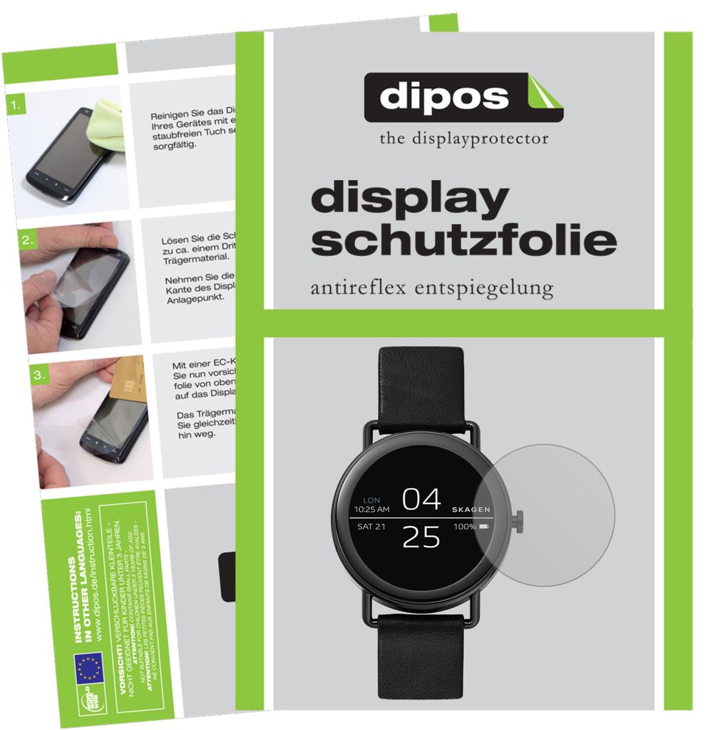 6x Schutzfolie für Skagen Falster matt Displayschutzfolie Folie Display Schutz