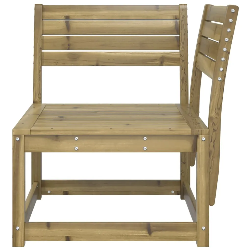 Divano da Giardino Angolare vidaXL Pino Impregnato 73x73x78 - 4