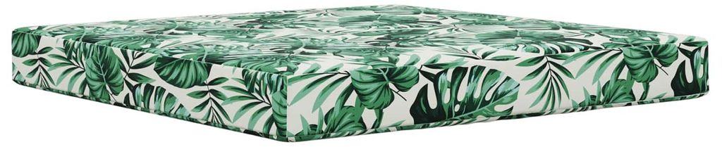 vidaXL Sofakissen für draußen Blattmuster 80 x 80 x 8 cm Polyester