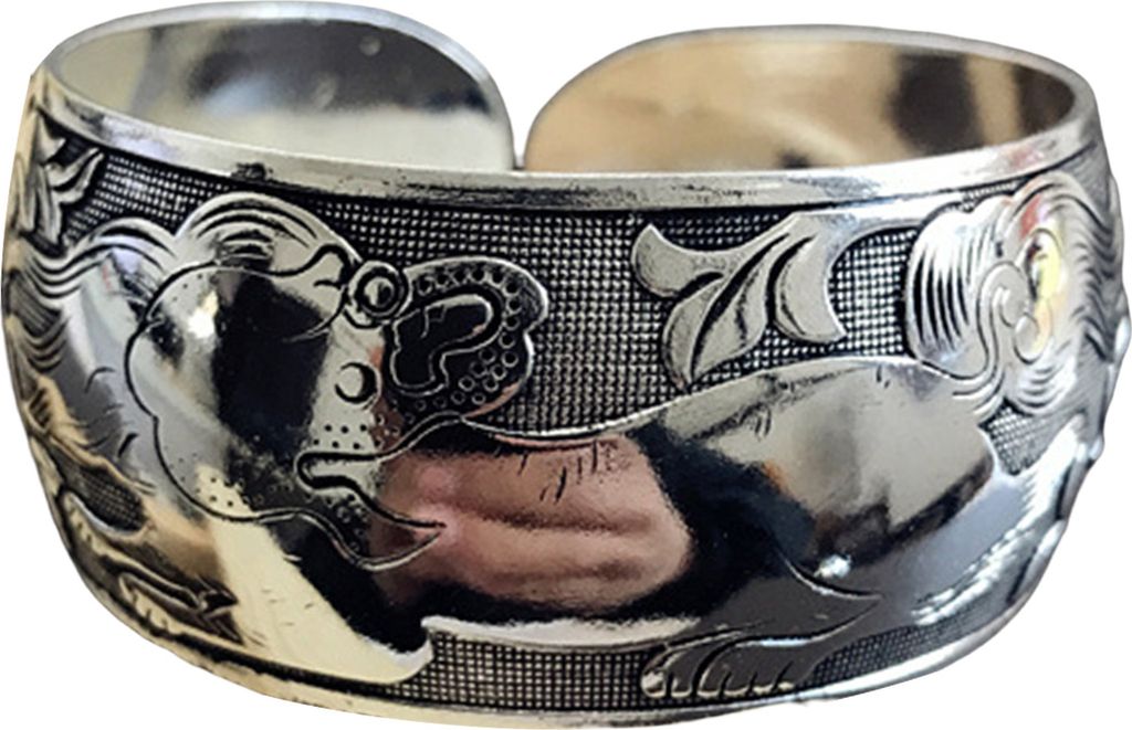 Geschnitztes Armband Retro unregelmäßige verstellbare Öffnung Schnitzerei Dekoration ethnischer Stil tibetischer Schmuck Vintage breiter Armreif...