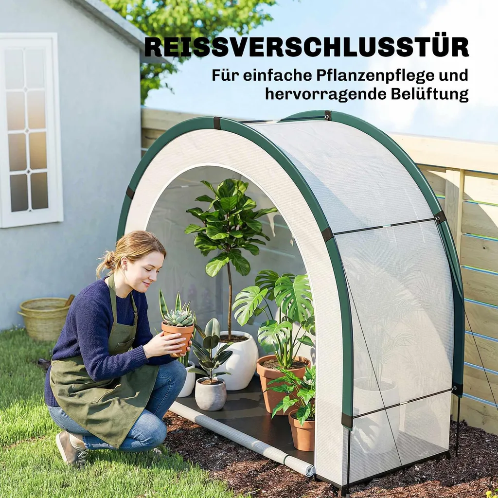 Serre de Balcon Modulable à Structure Acier et Bâche PE Translucide - 8