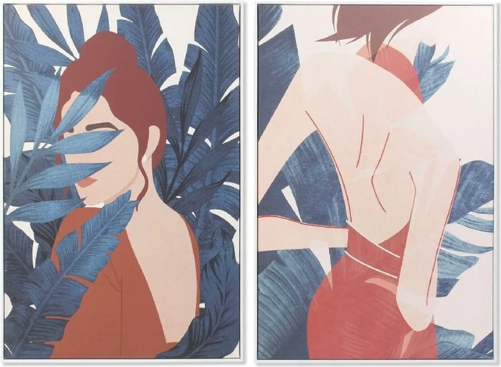 Tableaux Femme Tropicale 83x123cm pour Décorer un Grand Mur de Salon