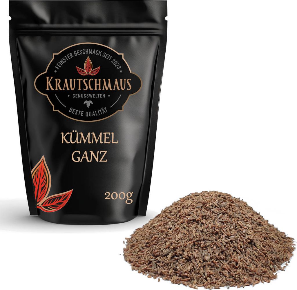 200g Kümmel ganz von Krautschmaus, schonend getrocknet, Produktbild 