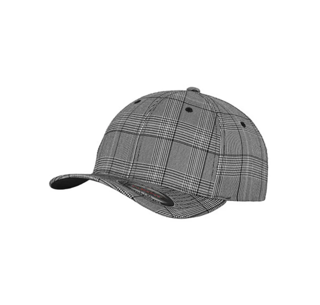 Cappello Flexfit 6196 Glen Check Nero/Bianco L/XL - Urban Style