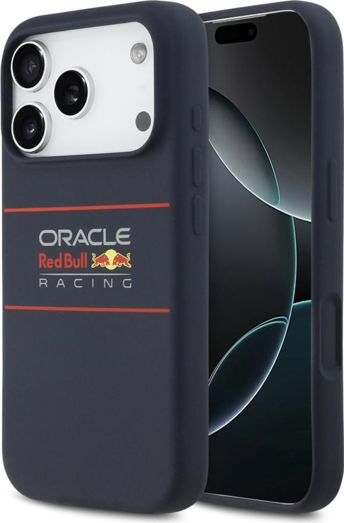 Etui Red Bull Silicone Horizontal Centered Logo Magsafe Do Iphone 17 Pro Granatowy