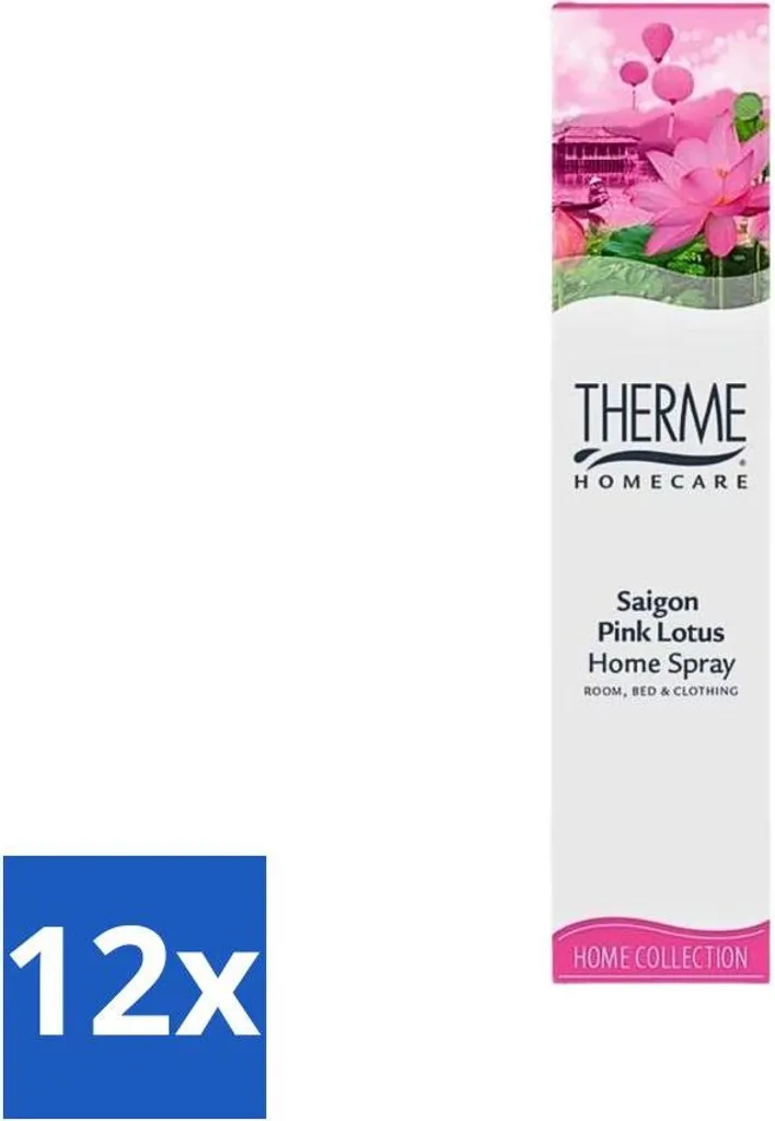 Parfum d'ambiance Thermes Saigon Pink Lotus 60 ml - Lot de 12 flacons