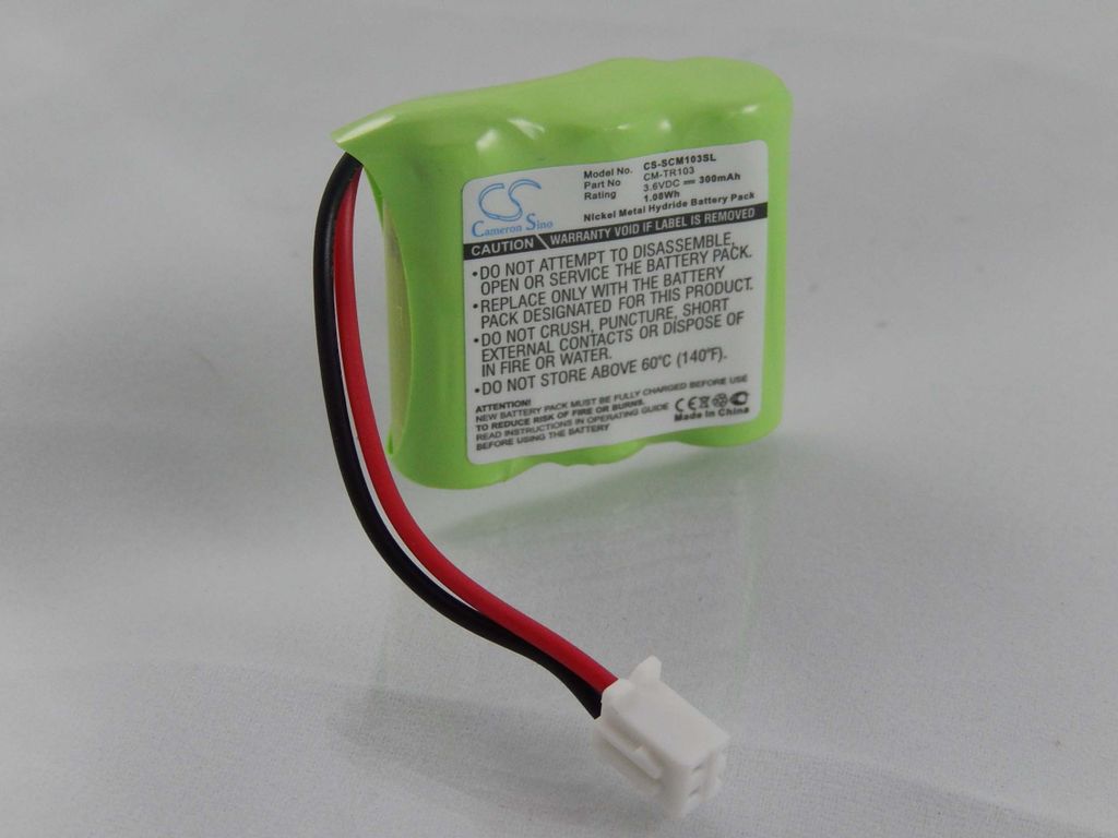 vhbw Akku Ersatz für Tri-Tronics CM-TR103, FPB9595 für Hundehalsband Hunde-Trainer (300mAh, 3,6V, NiMH)