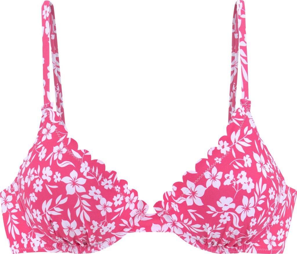 VIVANCE Bügel-Bikini-Top neonpink-weiß Größe 44 Cup D