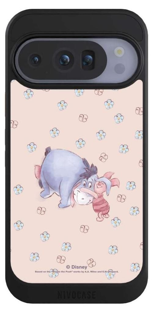 NIVOCASE Hülle für Google Pixel 10 Pro Handyhülle NIVOcore Case Schwarz Disney Esel Winnie Puuh Ferkel