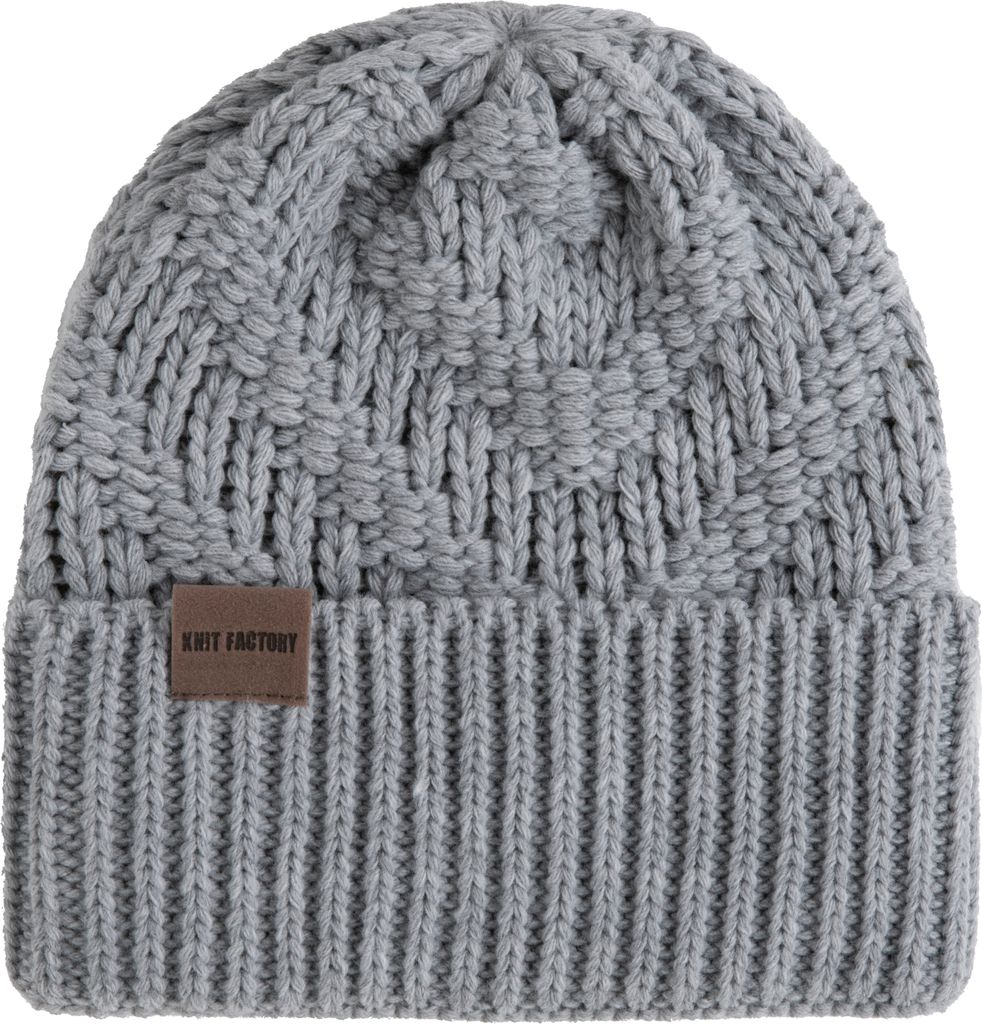 Knit Factory Sally Mütze - Grau - One Size