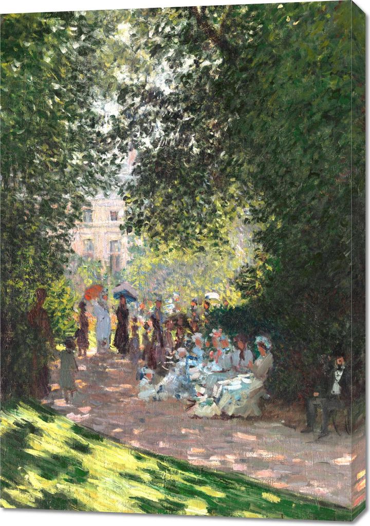Bild 70x100cm Der Parc Monceau, Monet Vintage für das Produktbild 