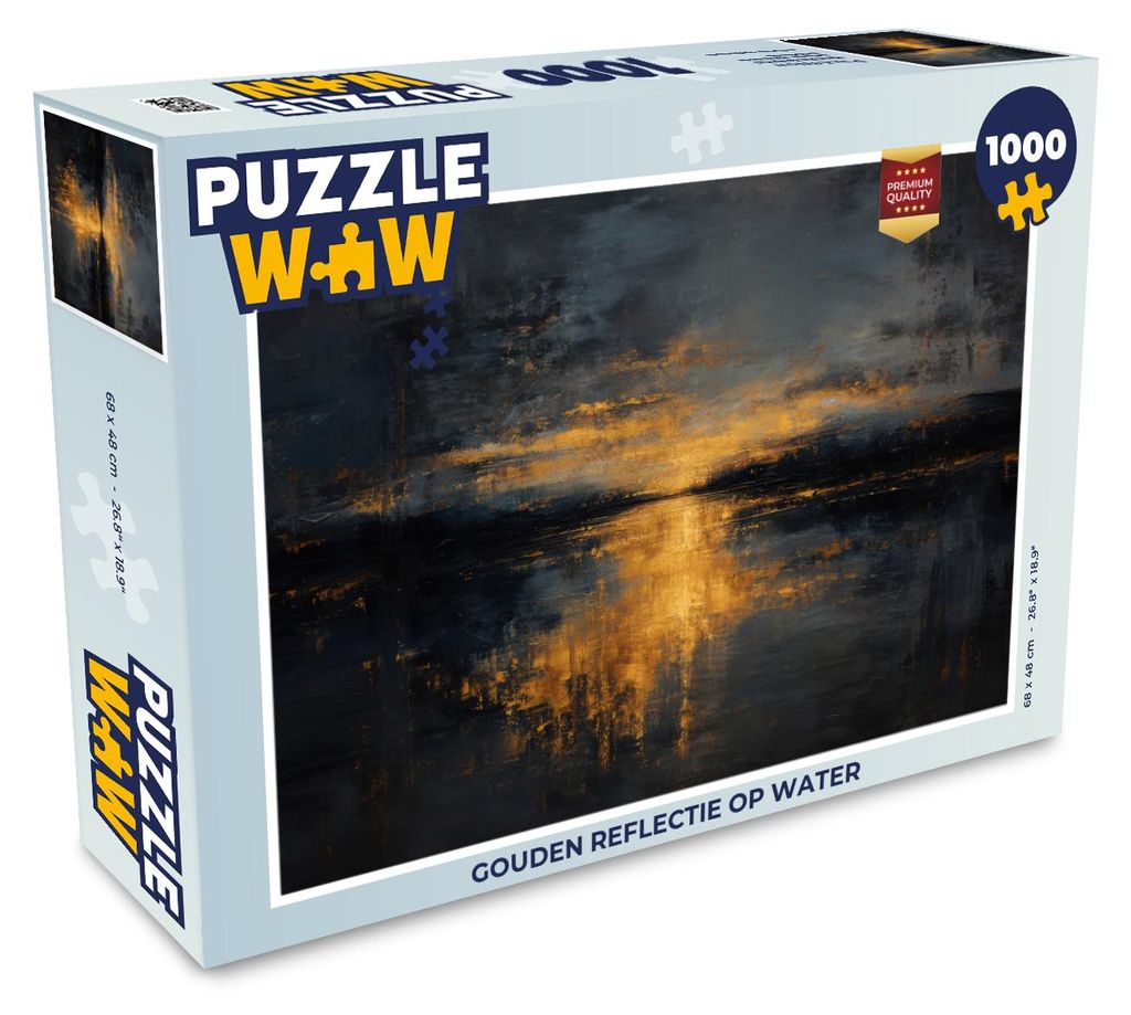 OnlyWow Puzzle 1000 Teile Goldene Reflexion auf dem Wasser - Erwachsene - Rätsel