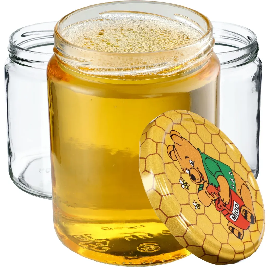 48 Barattoli KADAX 540ml Winnie the Pooh: Vetro per Conserve e Marmellate