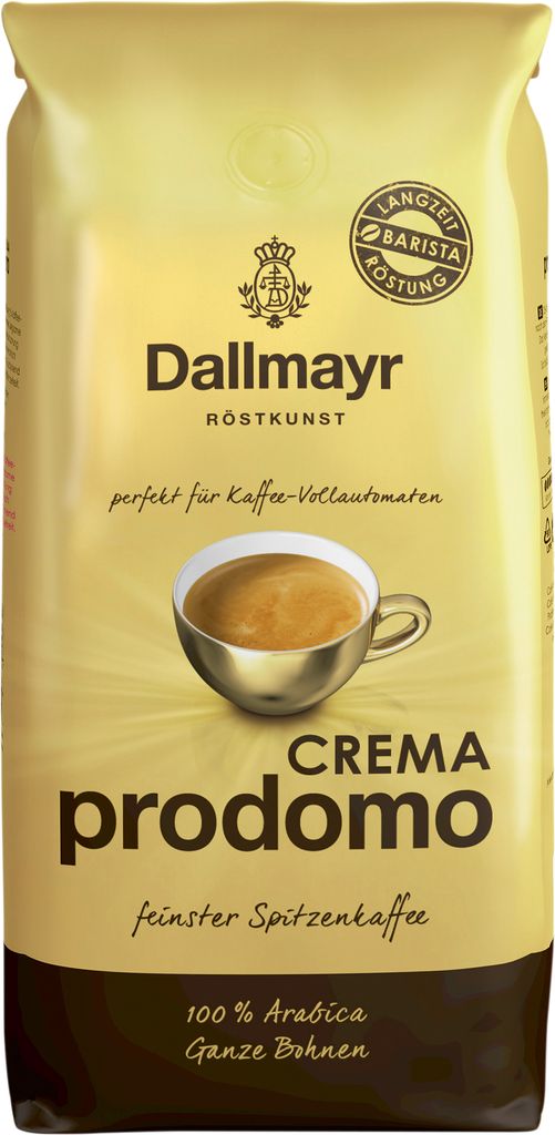 Dallmayr Prodomo Caffee Crema Całe ziarna aksamitnie drobne Zdjęcie produktu