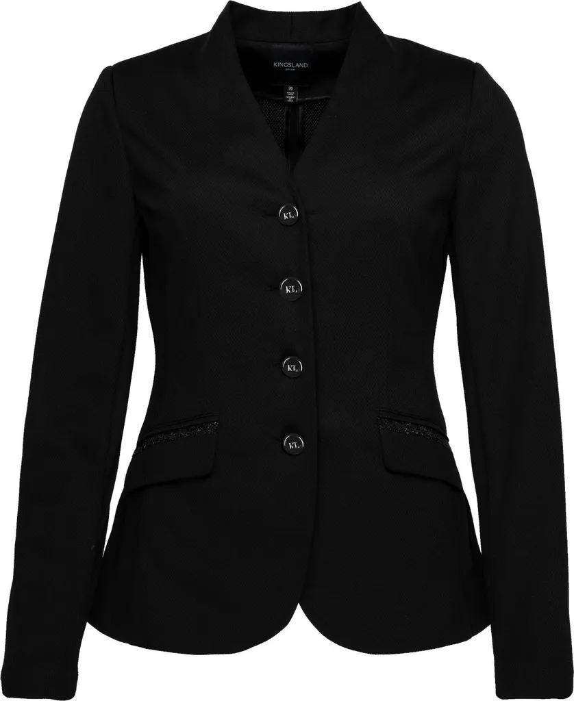 Veste de Concours Équitation Été Kingsland KLJanine Respirante Noir 36