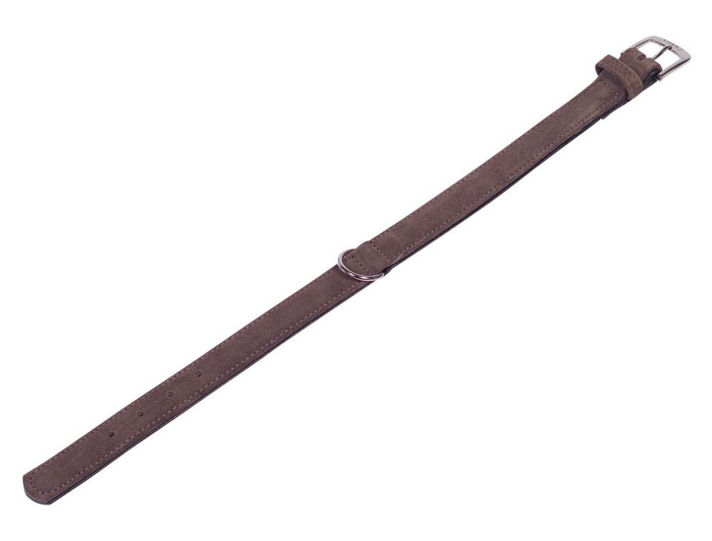 Nobby Halsband "VELOURS" 27 cm (20-25 cm); 12/14 mm, braun (Root)