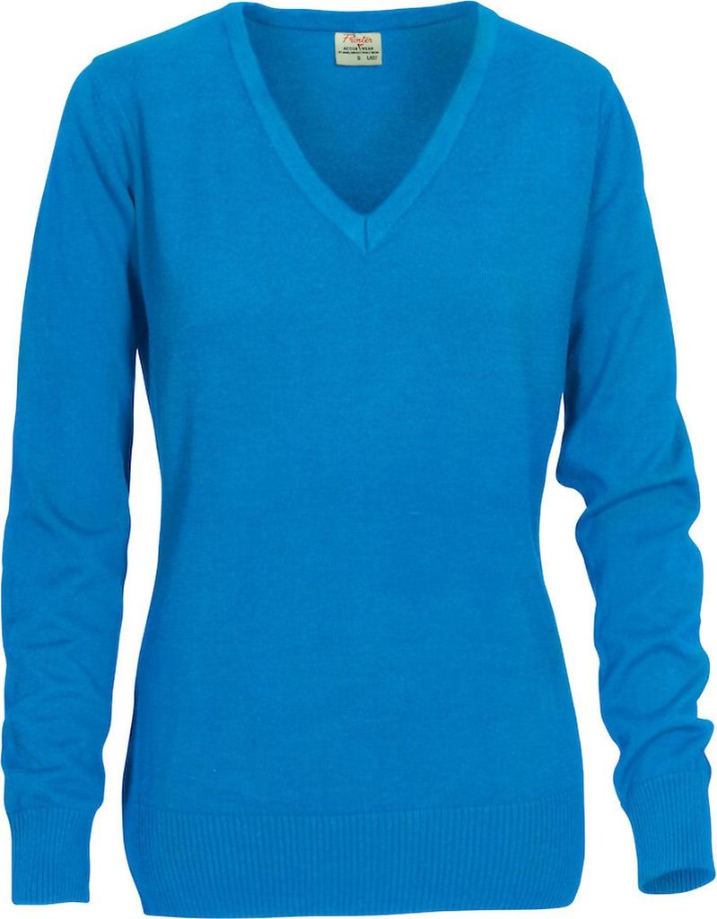 Printer Forehand knitted V-Neck ladies